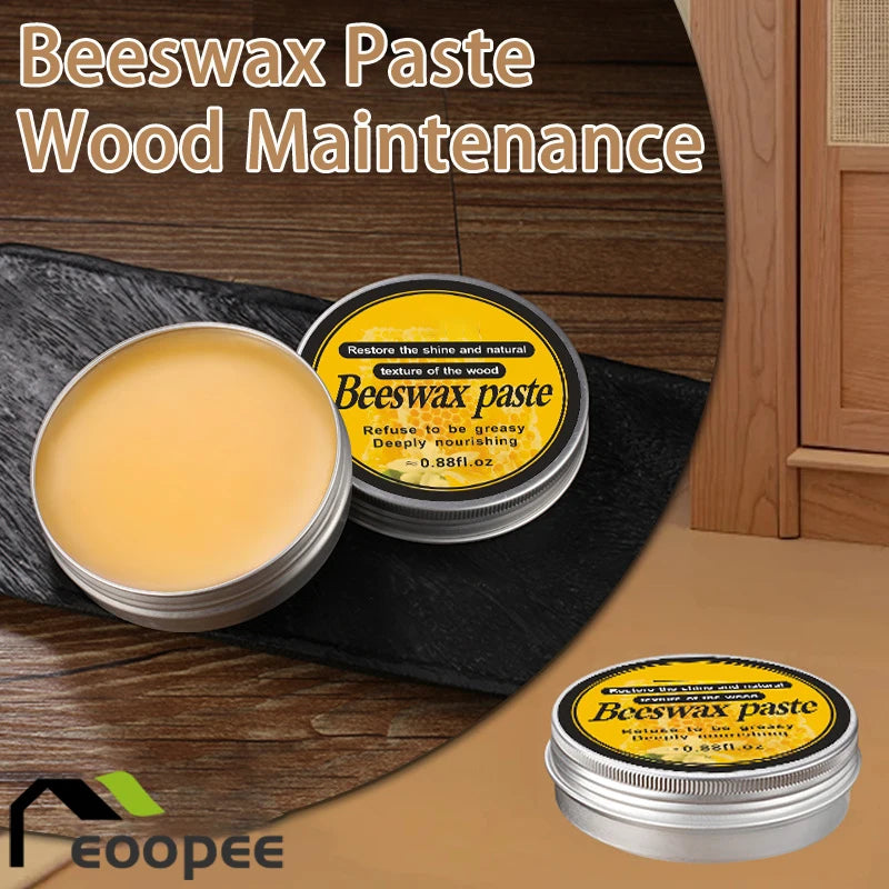 NATURAL POLISH™️ Pulidor de cera de abejas para muebles cuidado y protección para el brillo y el desgaste