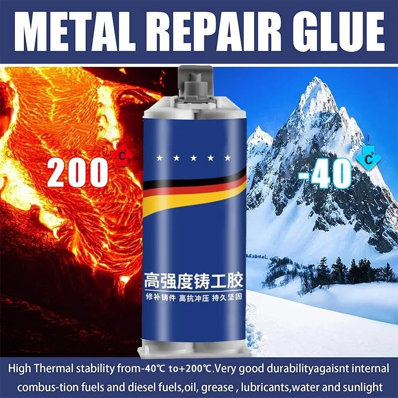 METAL REPAIR™️ ACERO LIQUIDO PARA REPARACIONES Y SELLADOS RESISTENTES.