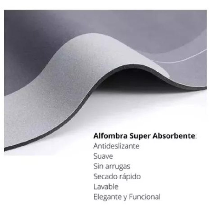 ALFOMBRA DE BAÑO NON-SLIP™ ANTIDESLIZANTE Y ABSORBENTE