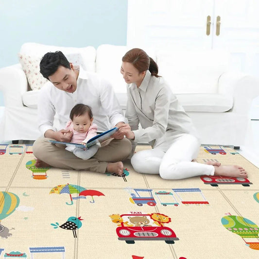 PLAY FLOOR™️ ALFOMBRA DE JUEGOS PLEGABLE PARA BEBES, NO TOXICA.
