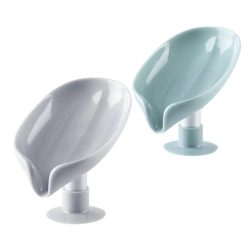 SOAP DISH™️ Jabonera en forma de hoja con base de ventosa