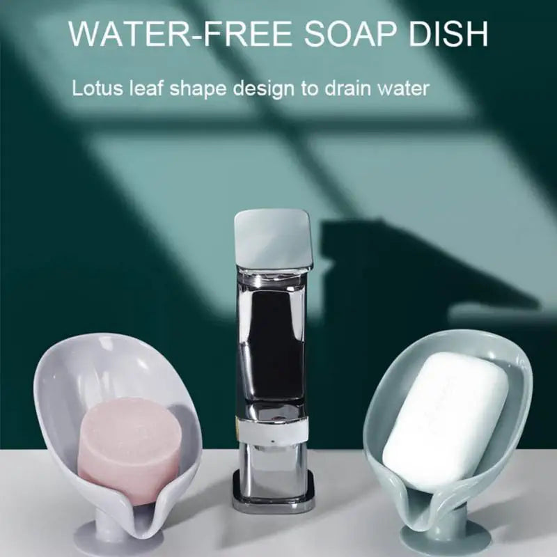 SOAP DISH™️ Jabonera en forma de hoja con base de ventosa